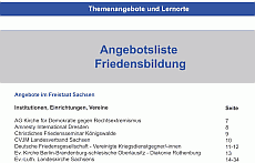 Themenangebote und Lernorte